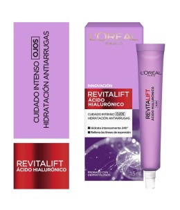 CONTORNO OJOS REVITALIFT ACIDO HIALURONICO X 15 ML LOREAL