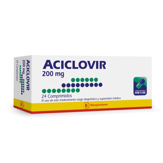 ACICLOVIR COM 200 MG X 24...