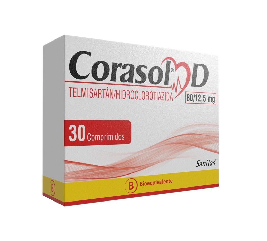 CORASOL-D COM 80/12,5 MG X...