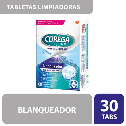 COREGA TABS BLANQUEADOR X 30