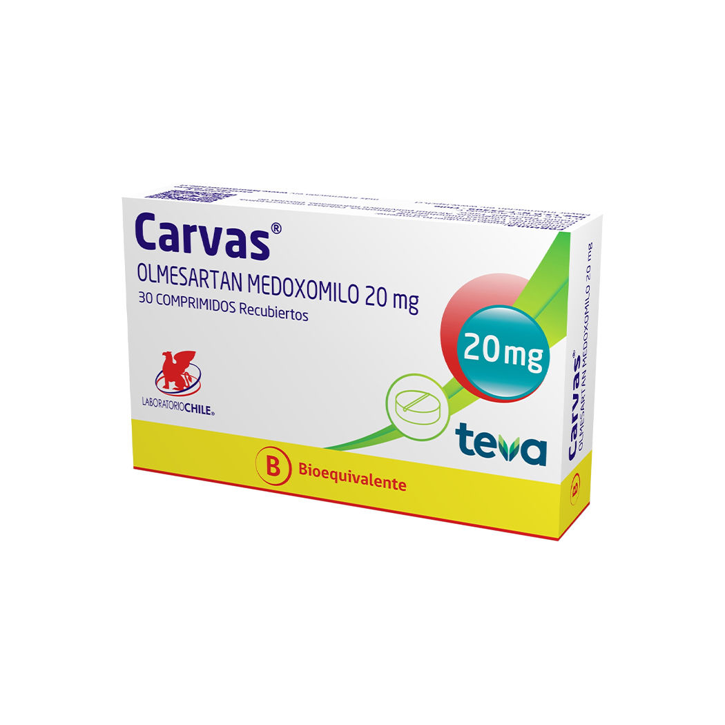 CARVAS COM 20 MG X 30 (BE)